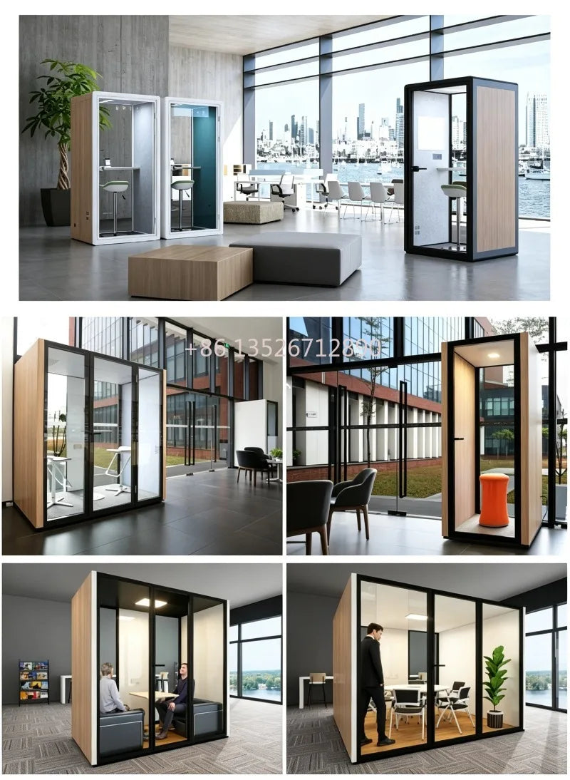 Quiet Work Pod Single Occupancy Acoustic Room for Medical Examination Use Customized Background Masking Doctor Patient Privacy