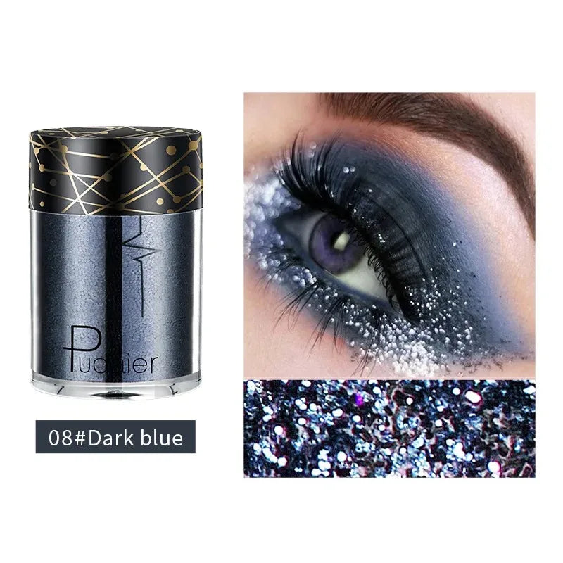 36 Colors Monochrome Eyeshadow Glitter Sequins High Gloss Face Body Glitter Pearlescent Easy-to-color Eye Shadow...