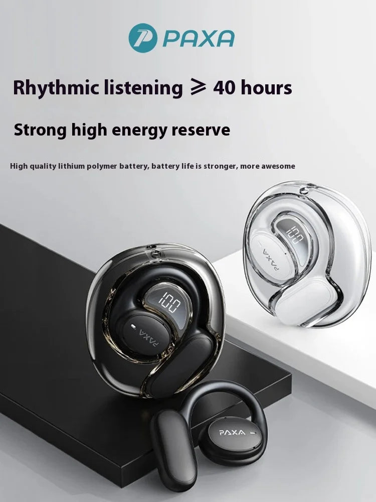 Paxa Openair5 AI AI Intelligent Bluetooth Earphones Translation 128 Languages Minutes Meeting Hanging Ear Type Headsets Custom