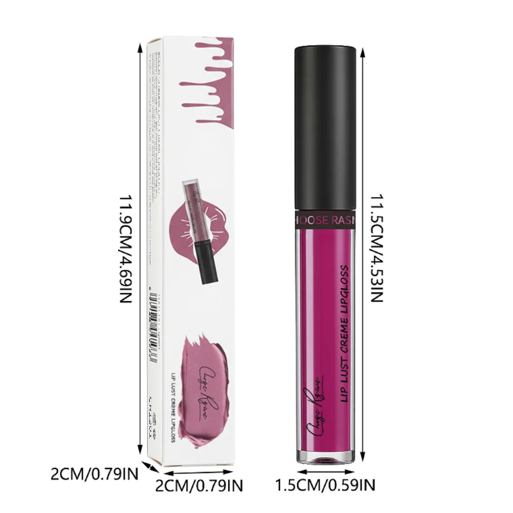 12 Colors Sexy Women Lipstick Waterproof Long Lasting Moist Lip Gloss Vivid Colorful Lipgloss Women Makeup maquiagem - Kimlud