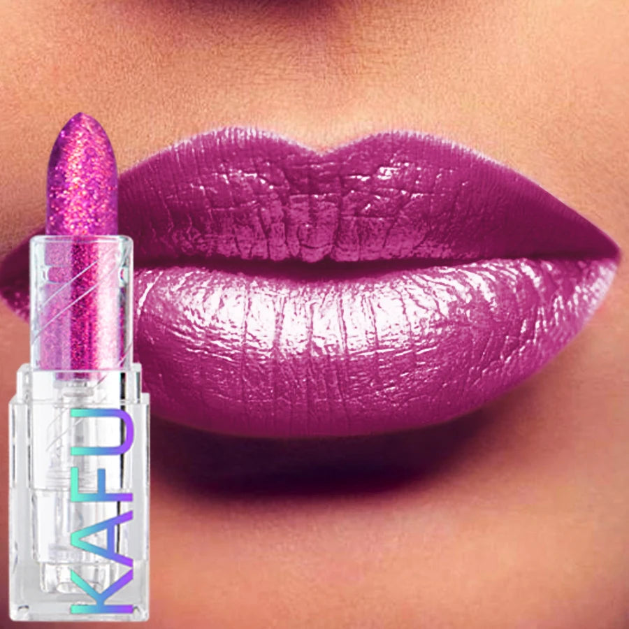 Glitter Lipstick 3 Colors Hydrating Red Rose Sparkling Shine lip Highly Pigmented Lip Tints Finish lip Korean Makeup Gifts