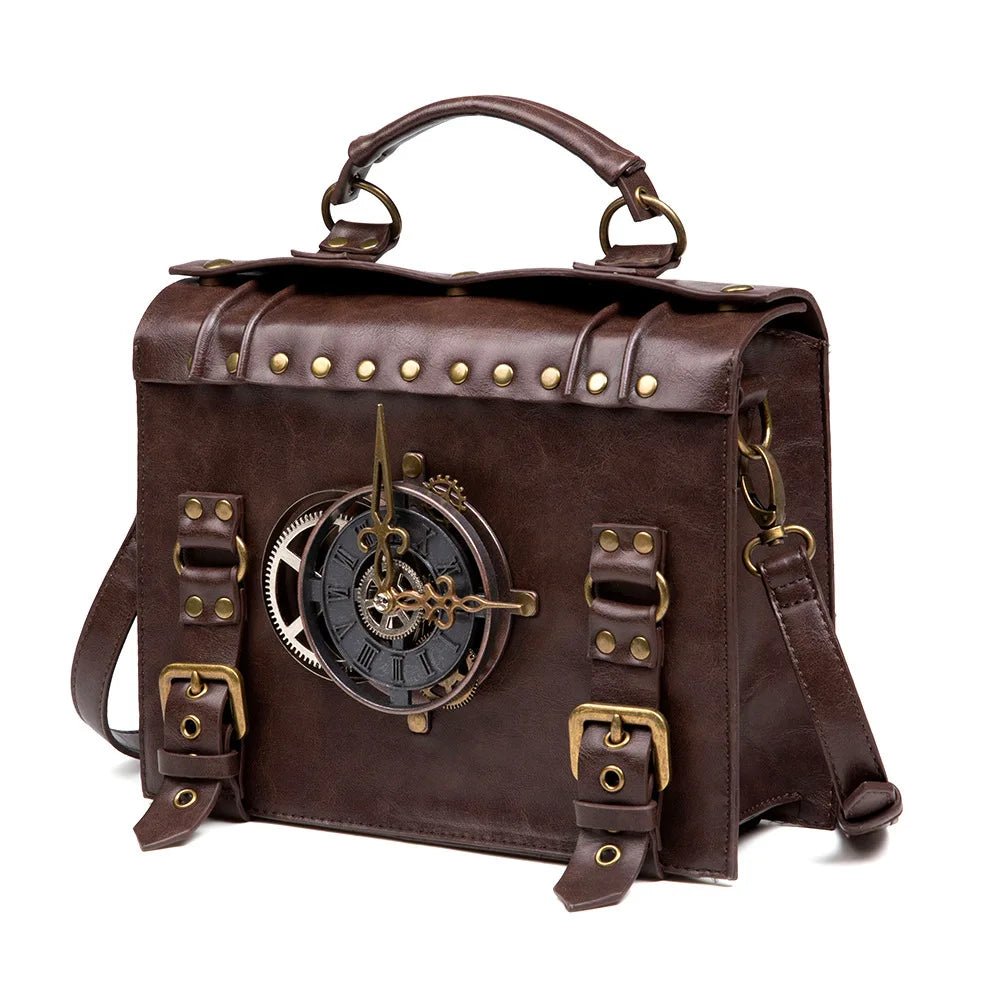 Medieval Renaissance punk industrial retro style women's shoulder bag messenger crossbody bag handbag messenger birthday...