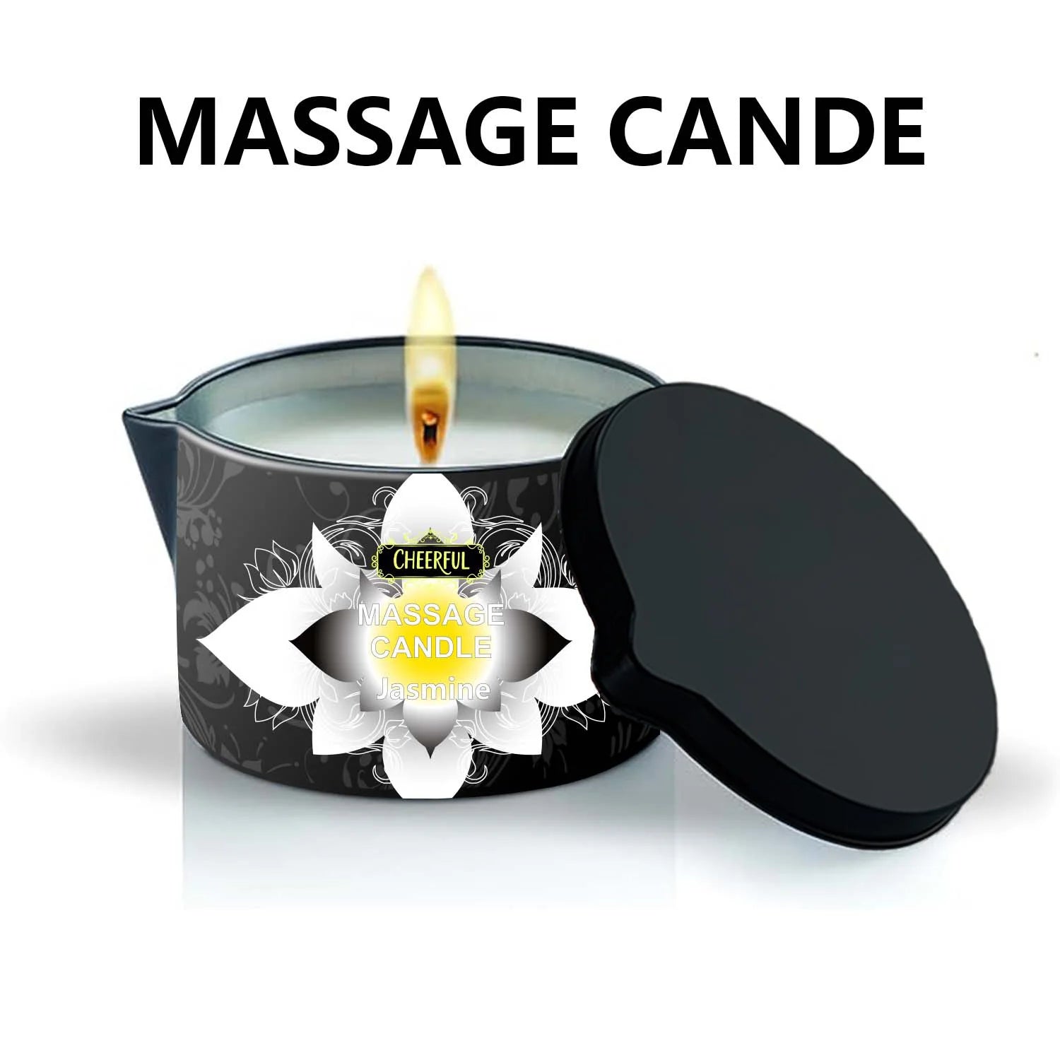 1PC Massage Oil Candles,luxury aromatherapy candles,for Stress Relief and SkinMoisturizing, SM Product Scented Candle Body Oil