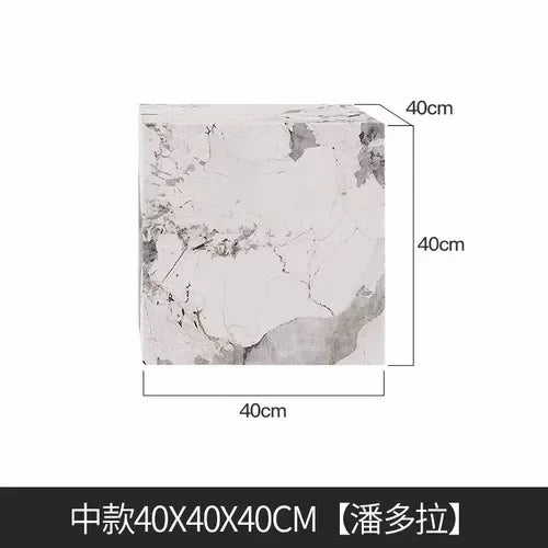 Bedroom Marble Table Luxury White Unique Minimalist Sofa Side Table Square Aesthetic Mesas De Centro Para Sala Room Furniture - Kimlud