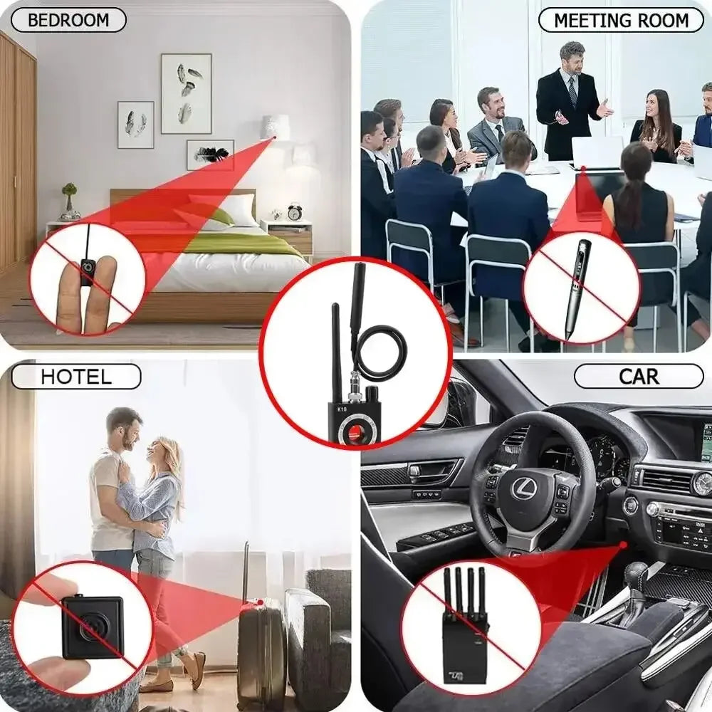 New Anti Wiretapping Detector Multi-function Anti Mini Bug SPY Camera GSM Finder GPS RF Locator Tracker Detect Wireless Camera