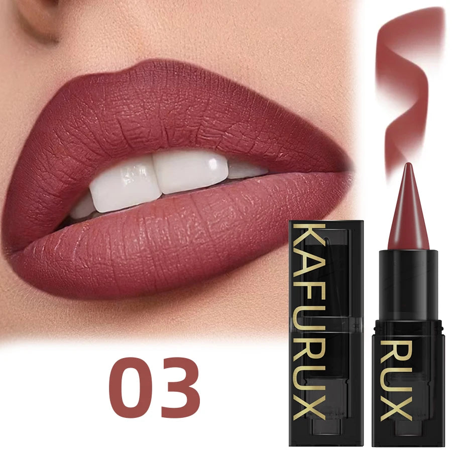 15 Colors Lipstick Waterproof Sexy Red Matte Contour Tint Lipstic Pen Long-lasting Lipliner Pen Non-stick Cup Lip Makeup for Wom