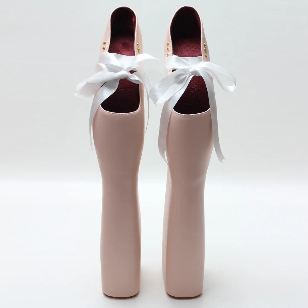 JIALUOWEI Custom High Heels New Pink High Platform Ballet Shoes Size36-46 - Kimlud
