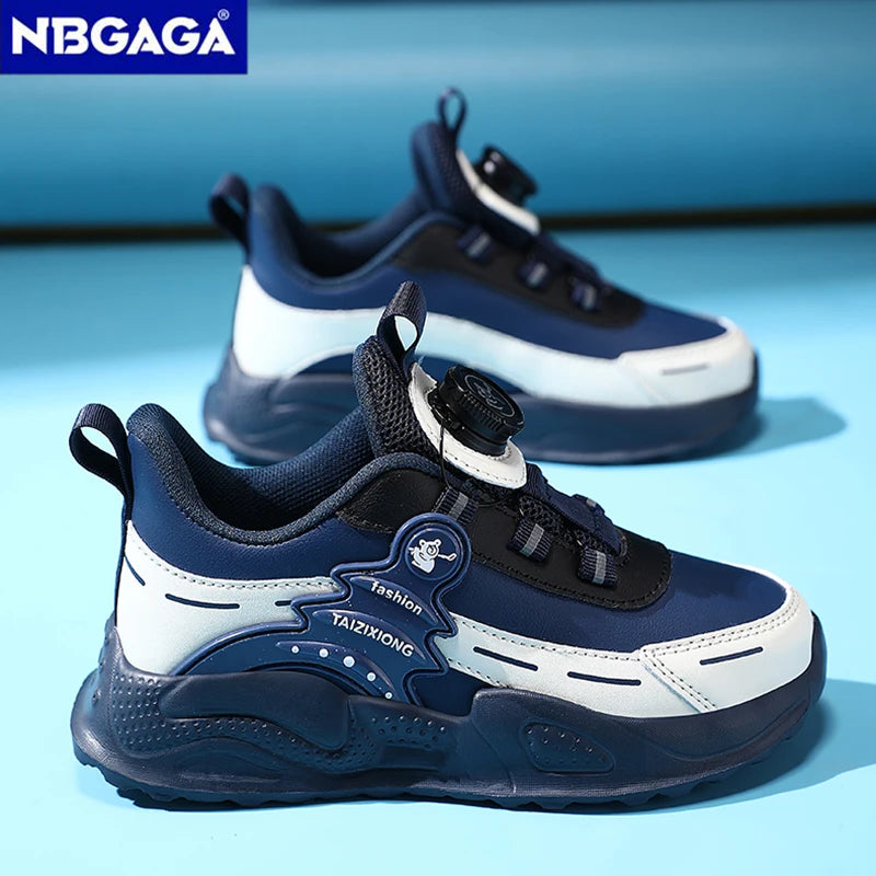 Boys Anti-Slip Waterproof Leather Running Shoes Outdoor Sports Walking Shoes Comfort Kids Sneakers For Autumn Winter...