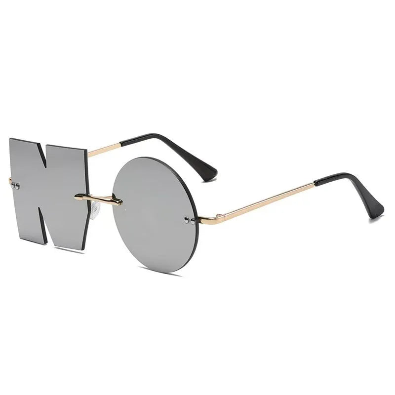“NO”! Styling Sunglasses FASHION Sunglasses Metal Eyeglass Frame Colorful Eyeglass Lenses Alien Glasses | Kimlud...