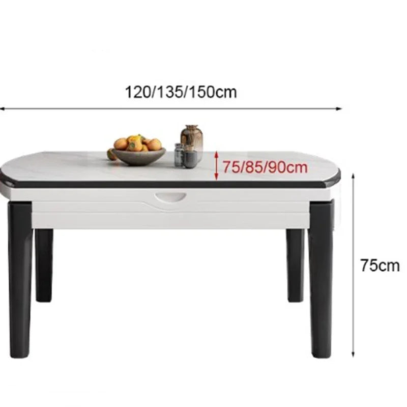 Minimalist Luxury Dining Table Extendable Nordic Centerpiece Hall Dining Table Chairs Multifunctional Muebles Home Furniture