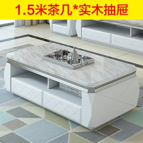 Luxury Nordic Coffee Table White Living Room Drawers Modern Coffee Table Decorative Industrial Kaffee Tische Room Furniture