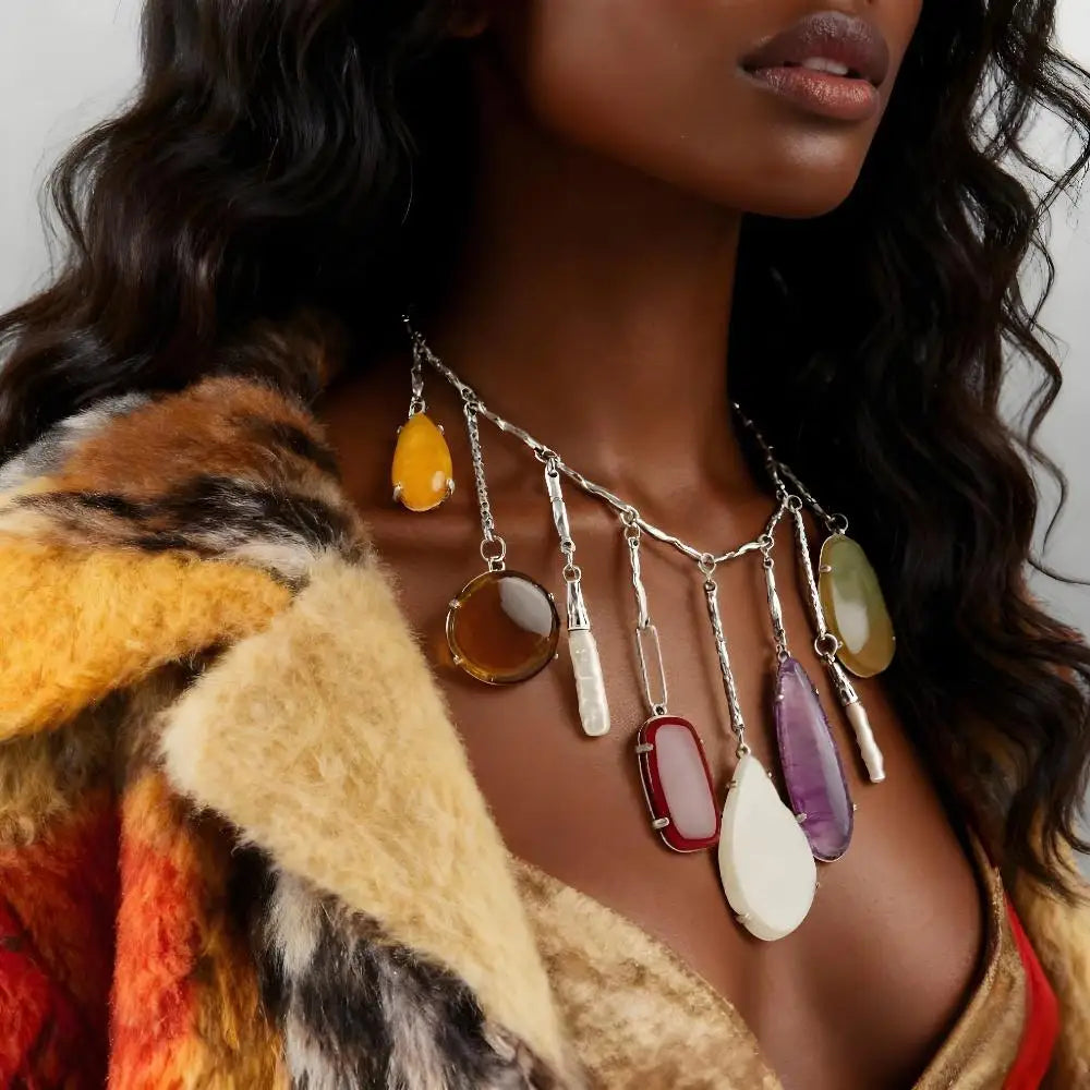 Irregular-shaped Pendant Necklaces In Bohemian Style Are Perfect For Sending Friends And Family For Any Occasion |...