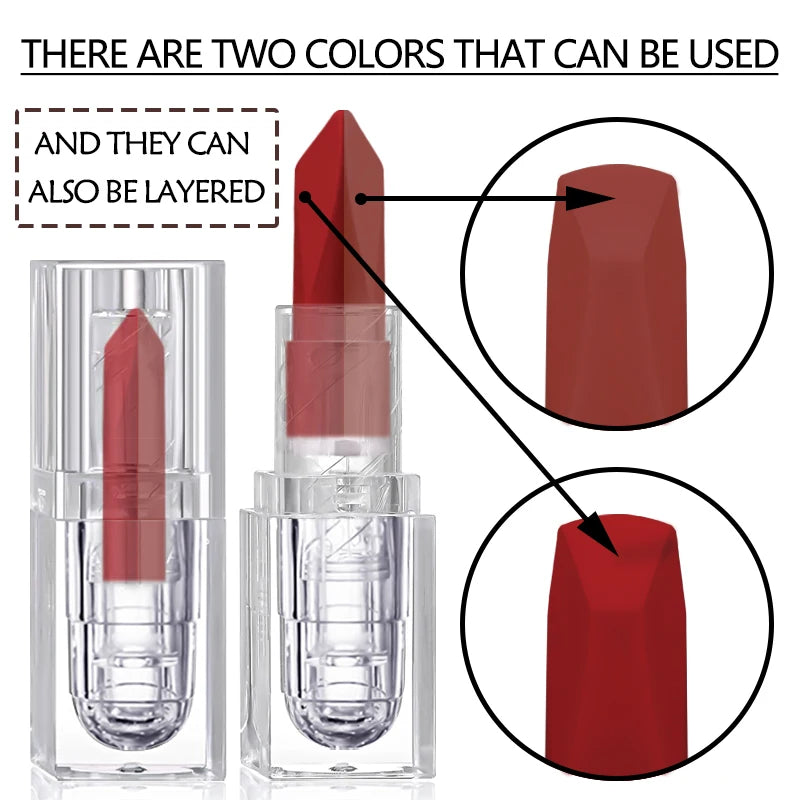 Nude Matte Lipstick Waterproof Lip Sticks Not Fading Sexy Red Velvet Lipsticks for Women Make Up Long Lasting Lip Cosmetics