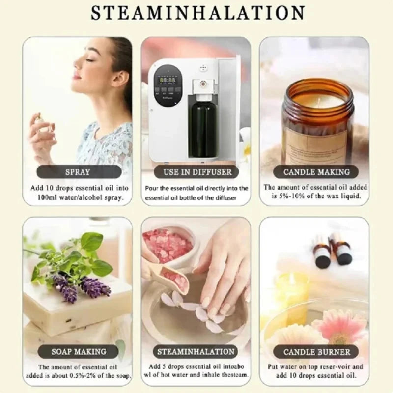 500ml Hotel Series Shangri-La Essential Oils For Candle Making Fragrance Oil For Aromatic Diffuser SPA Home Perfume...