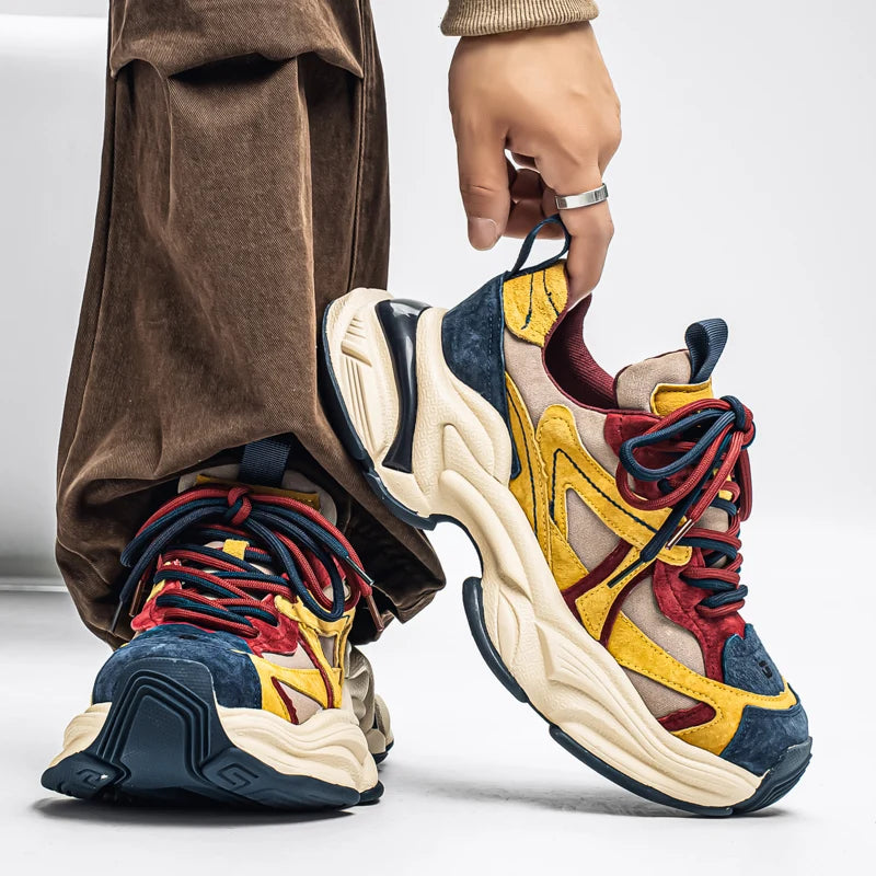 Men's Lightweight Fashion Sneakers Breathable Comfortable Walking Sports Shoes Casual Running Tennis Gym Training Footwear