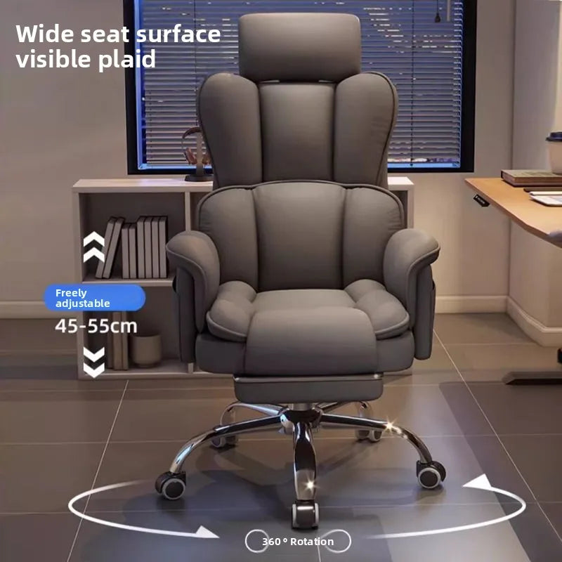 Computer Chair Home Bedroom, Office Chair Liftable, Desk, Chair, Comfortable Sedentary, E-sports, Leisure, Backrest...