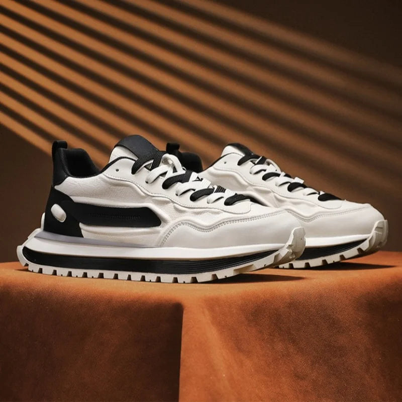 Men Sneakers Platform Casual Shoes New Lace Up Running Shoes Outdoor Non-Slip Footwear Fashion Height Increasing Men Shoes