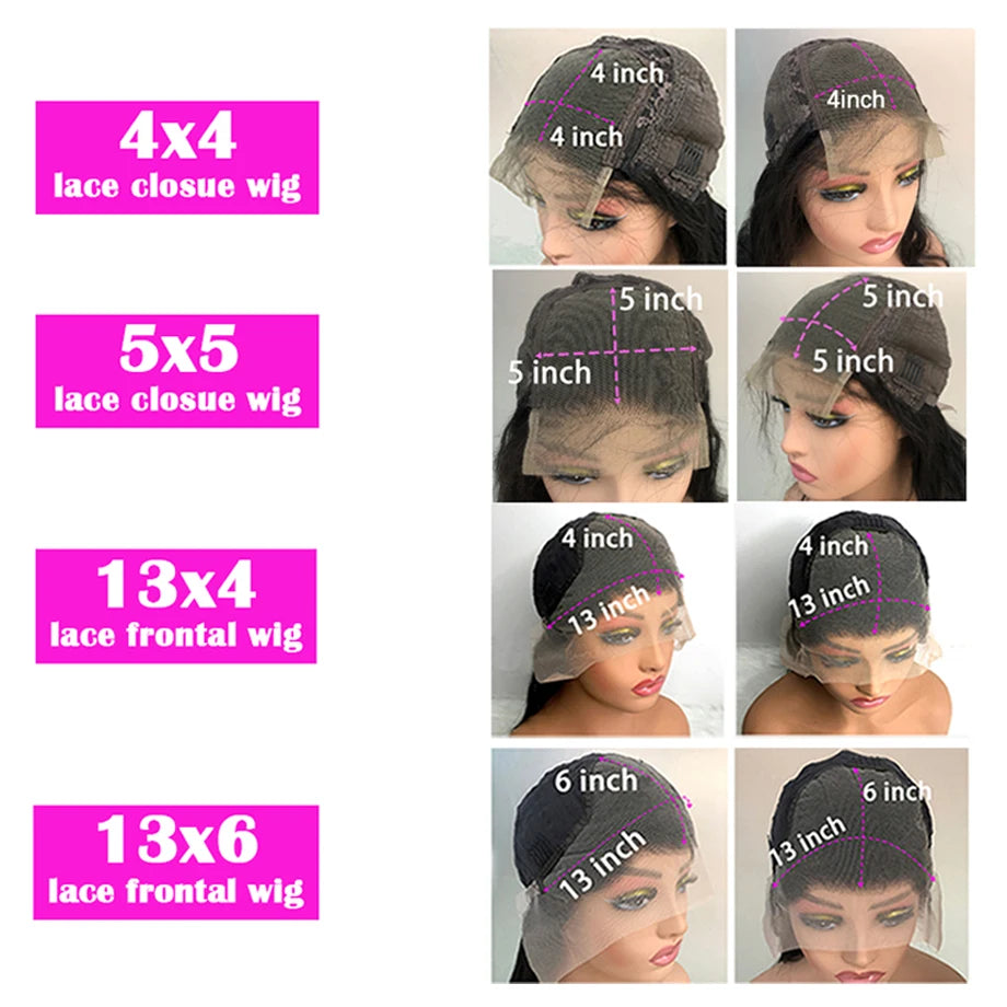 Reddish Brown Deep 13x6 HD Lace Frontal Wig Water Wave Human Hair Wig 250 Density For Black Women Wave Human Hair Wigs |...