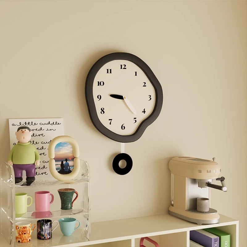 Design Aesthetic Clock Wall Clock Interior Living Room Art Simple Interior Modern Wall Watch Creative Reloj De Pared...