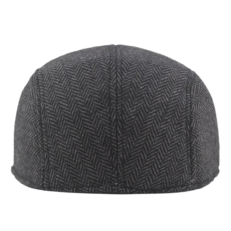 Fashion Berets Men High Quality Autumn Winter Wool Hat Herringbone Flat Cap Classical Artist Painter Hat Male Beret Caps...