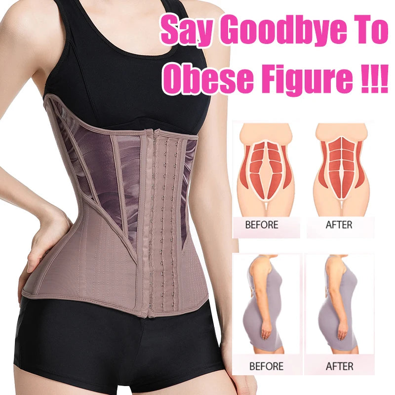 Women's Tummy Contorl Underbust Sport Girdle Cincher Hourglass Waist Trainer Body Shaper Corset For Weight Loss - Kimlud