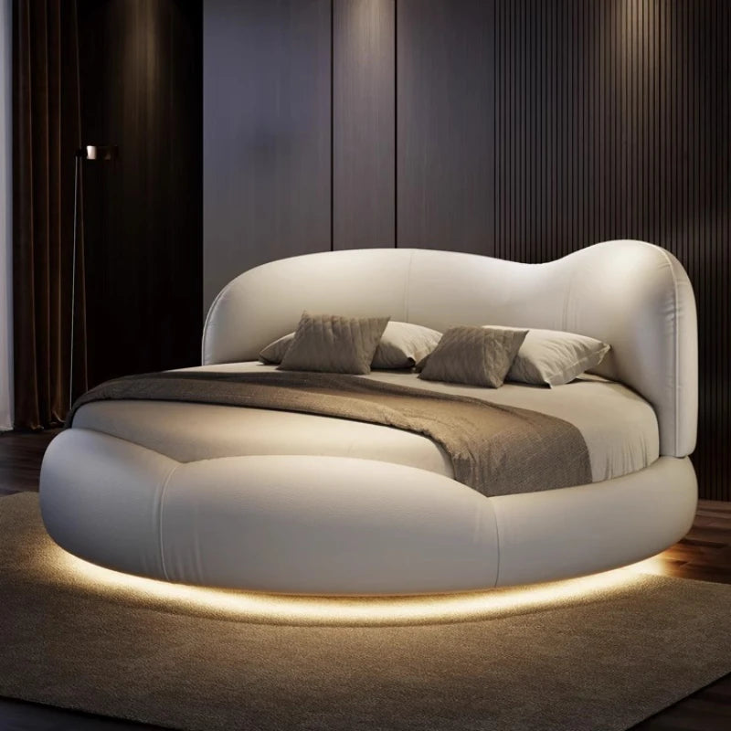 180x200cm Modern Nordic luxury king bed Base beds and frames double bed king size frames with head board furniture for home
