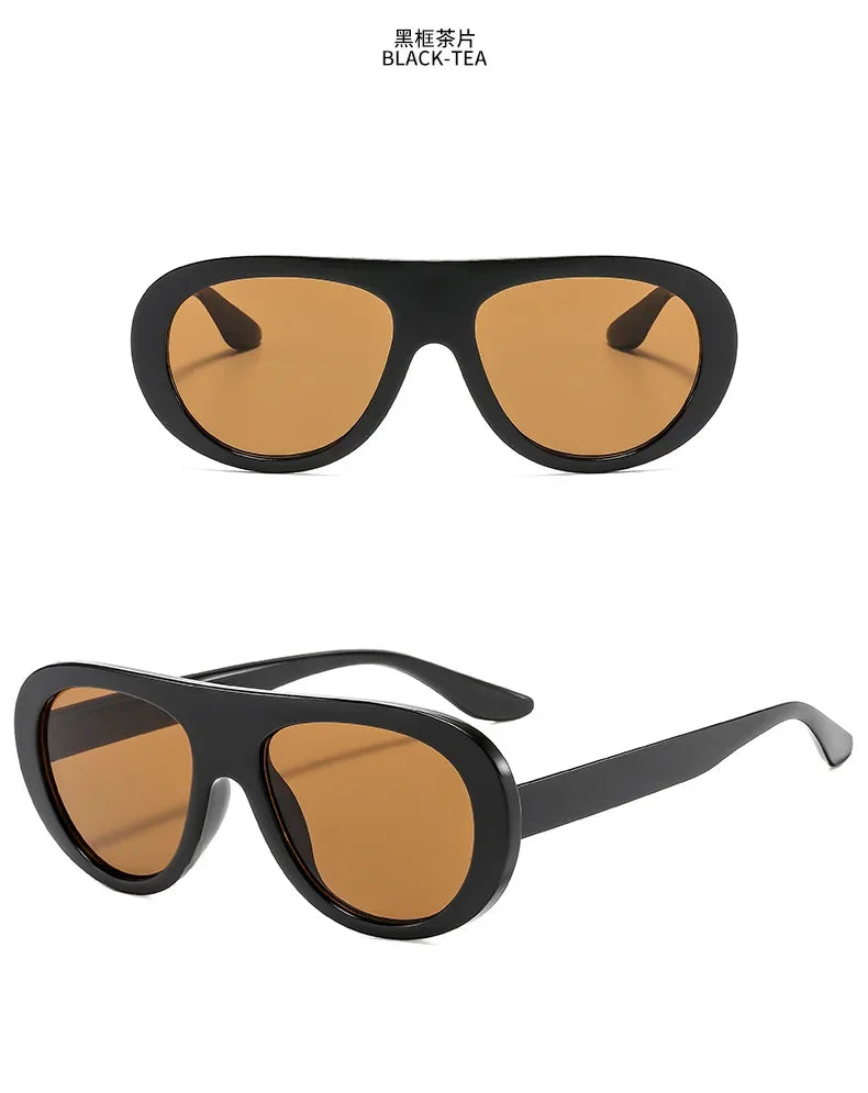 Fashion Oversized Hip Hop Sunglasses Men Women Shades Brand Designer Glasses Trend Male Punk Eyewear Female UV400 |...