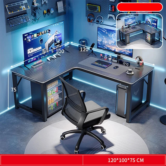 Home office computer table l shape desk gaming