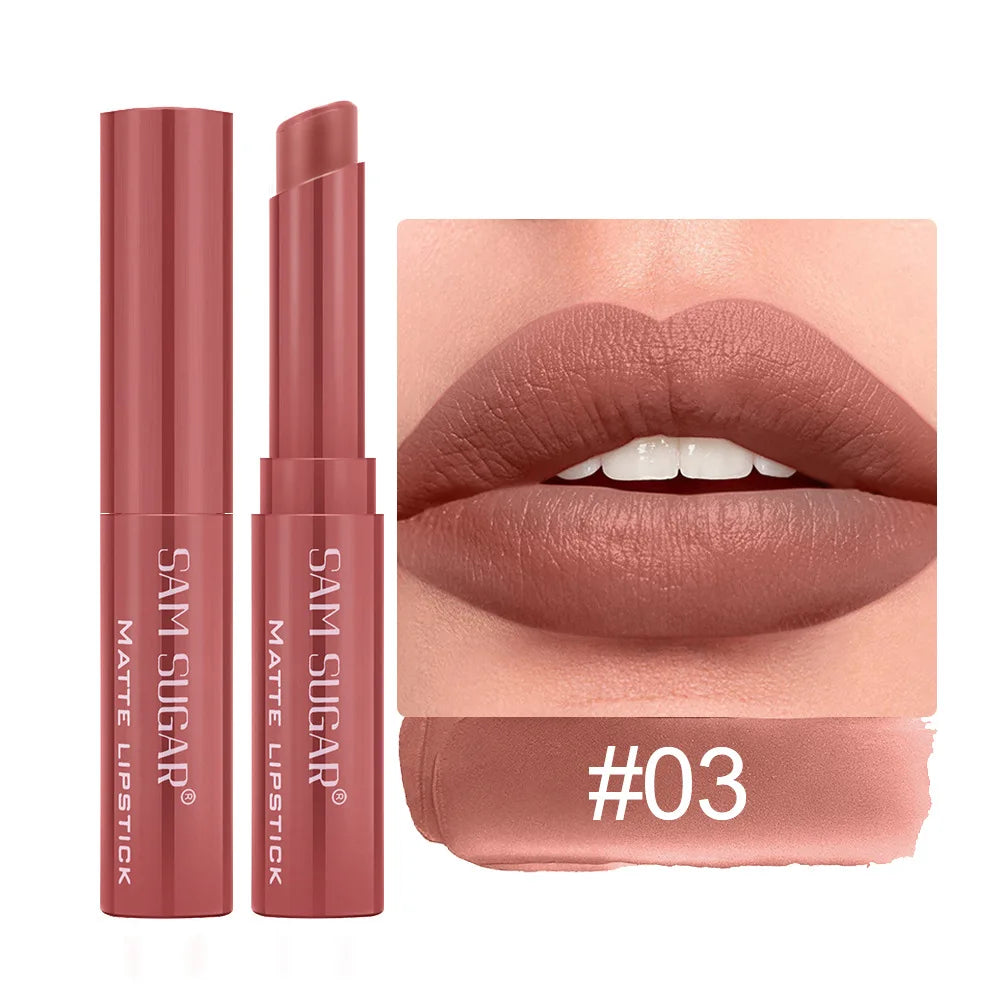 Nude Matte Lip Gloss 6 Colors Long-lasting Velvet Lipstick Waterproof Non-fade Non-stick Cup Lipsticks Women Makeup...