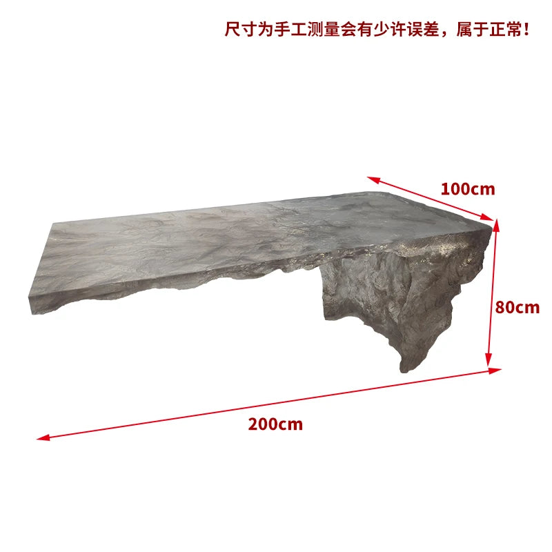 Premium Light Luxury Transparent Resin Hotel Front Desk Restaurant Villa Kitchen Partition Luminous Crystal Glacier Island Table