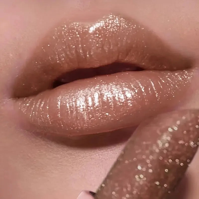 Shiny Pearl Lipstick Waterproof, Long Lasting Moisturizing Lip Color, Creates Full Plump Sexy Lips for Party Look