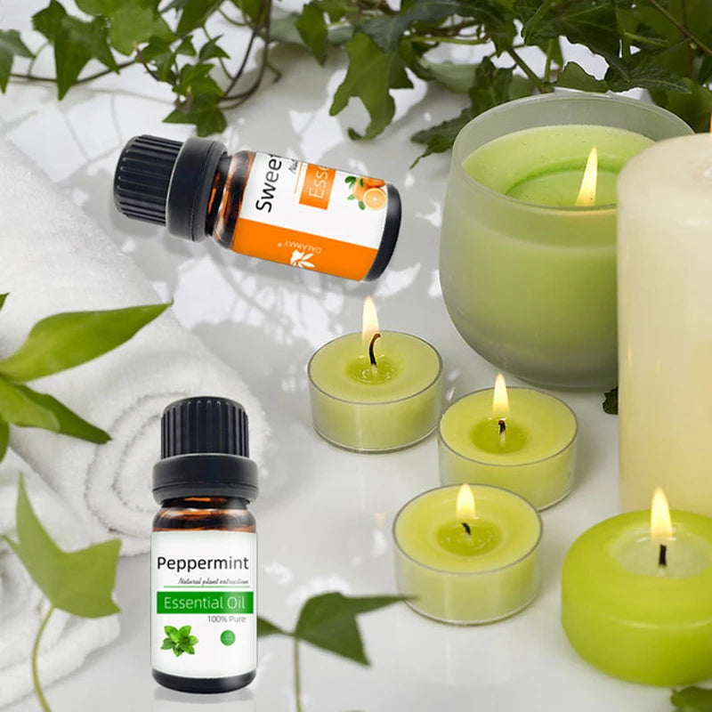 10ml Organic Aroma Essential Oil 100% Pure Green Tea Neroli Fragrance Oil Bulk for Candles Soap Making Fragrance Oil