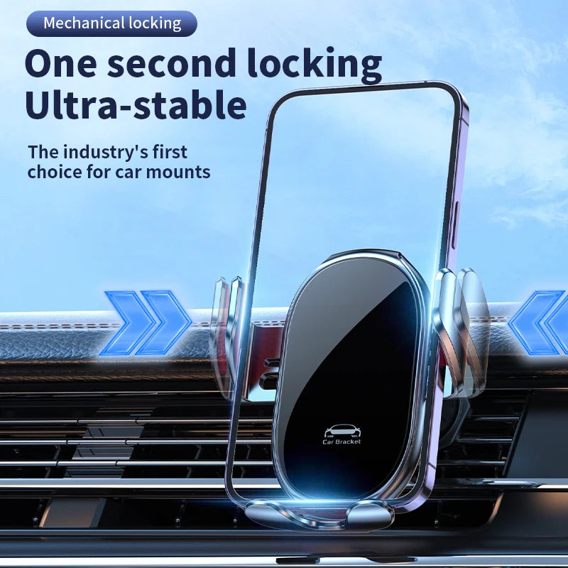 Universal Car Phone Charger Holder 360° Rotation One-handed Operation Mount for Samsung S25 S24 S23 Iphone 17 16 15 14...