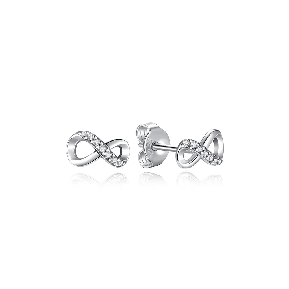 Original 925 Sterling Silver Earrings 2026 Stud Hoop Crystal Earings For Women Rose Gold Crown Heart Infinity Bee Earing...