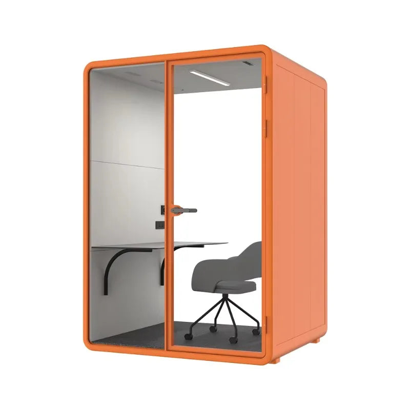 Business Negotiation Soundproof Booth High Privacy Acoustic Meeting Pod Customized Luxury Finish For High-End Hotel Business