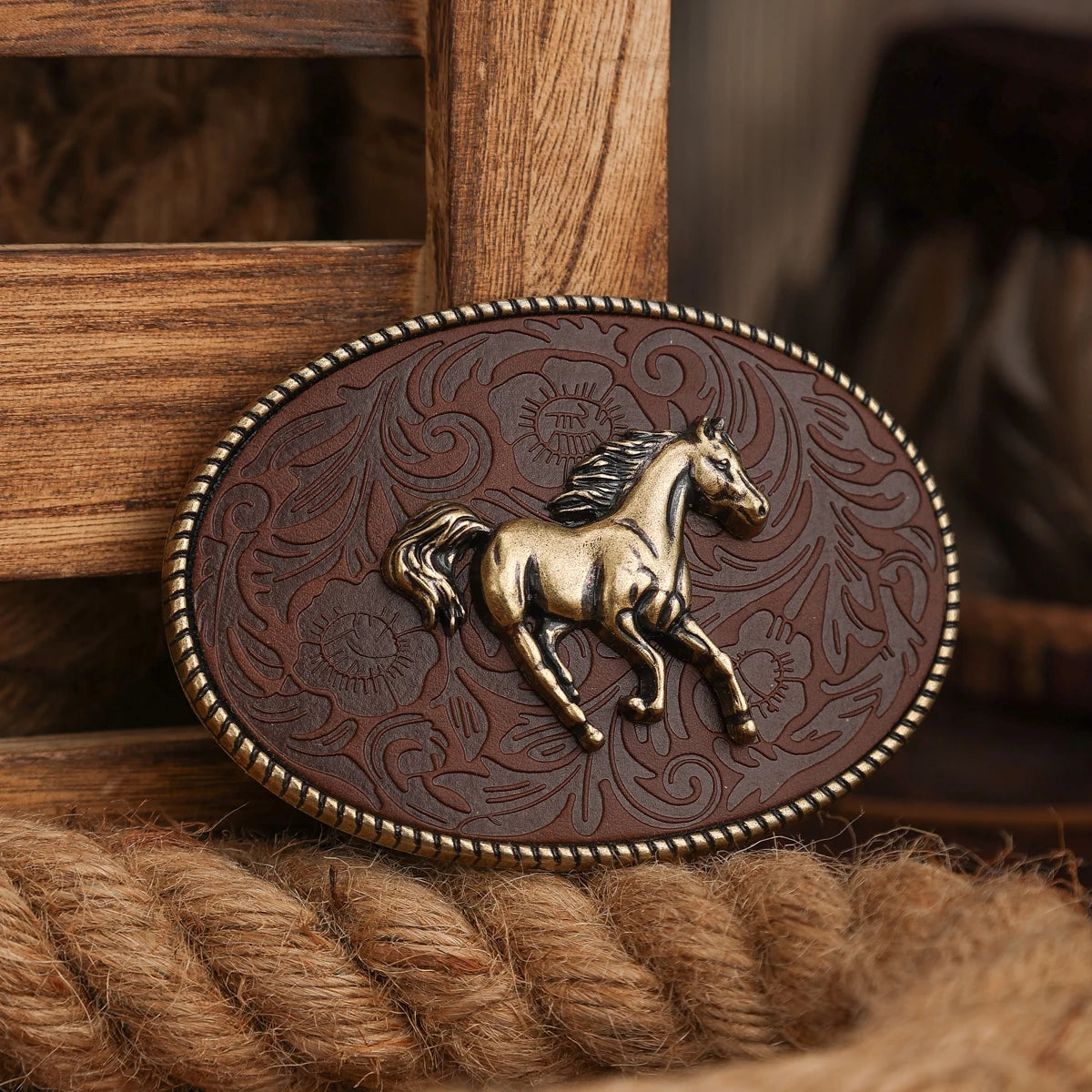 A Western Cowboy-Style Belt Buckle with a Metal Buckle and a Horse Relief Belt Buckle Is a Complete Success | Kimlud Mid...
