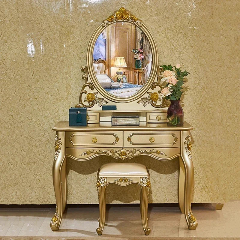 Luxury Human Bedroom Set Wooden Sleeping Letti E Mobili Nordic Furniture Large Princess Master Bedroom Set Double Villa High - Kimlud