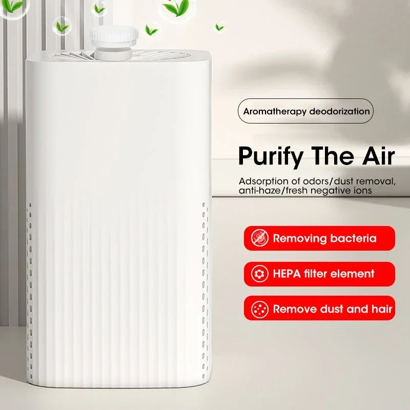 Smart Air Purifier Desktop Air Purification Eliminate Formaldehyde Smoke Dust Quickly Removes Odors HPEA Filtration Low Noise