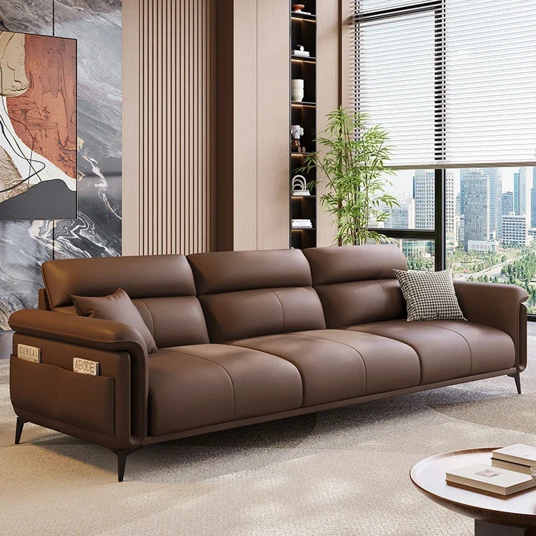 Leather Modern Living Room Sofas Nordic Minimalist Lazy Luxury Living Room Sofas Europe Recliner Woonkamer Banken...