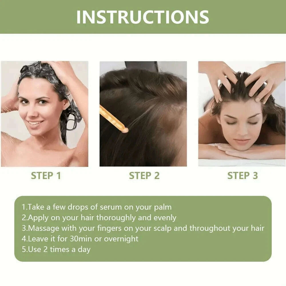 Hair Growth Essential Oil Rosemary Mint Hair Strengthening Oil Nourishing Treatment for Split Ends and Dry Organics Hair Care