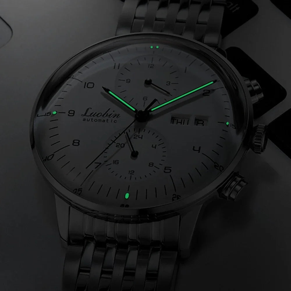 Mens Fashion Mechanical Watches Business Automatic Wristwatch Stainless Steel Luminous Designer Clock Reojes De Hombre...