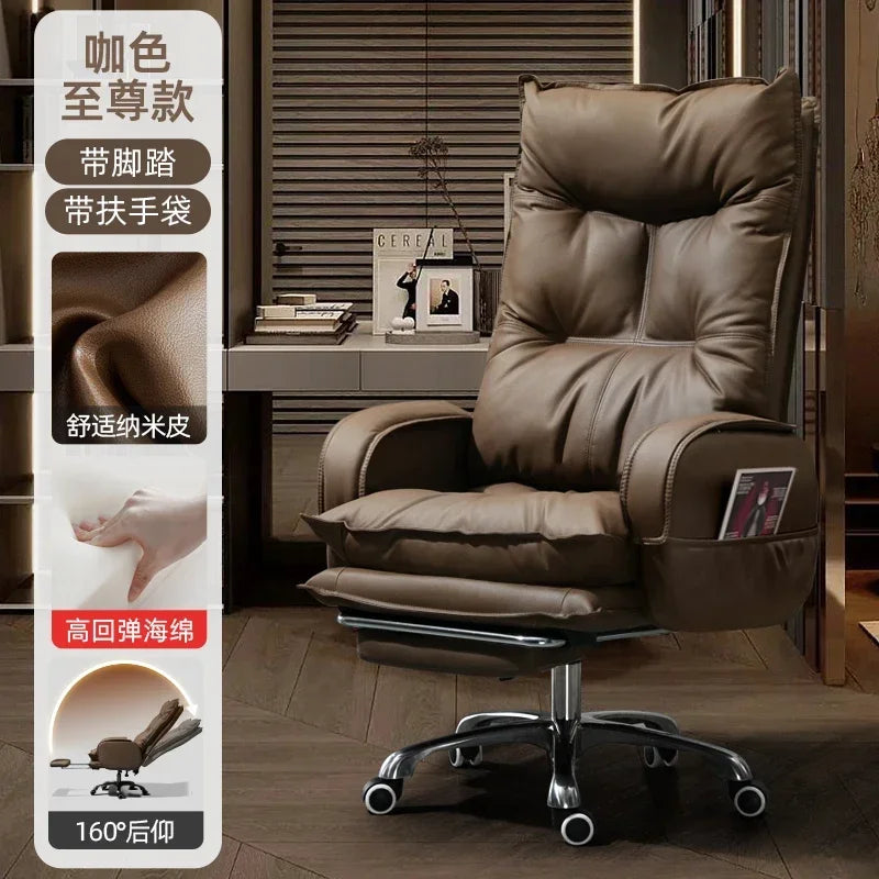 Luxurious Comfort Office Chair Ergonomic Relaxing Modern Gaming Office Chair Computer Swivel Office Furniture Chaise Bureau LLOC - Kimlud