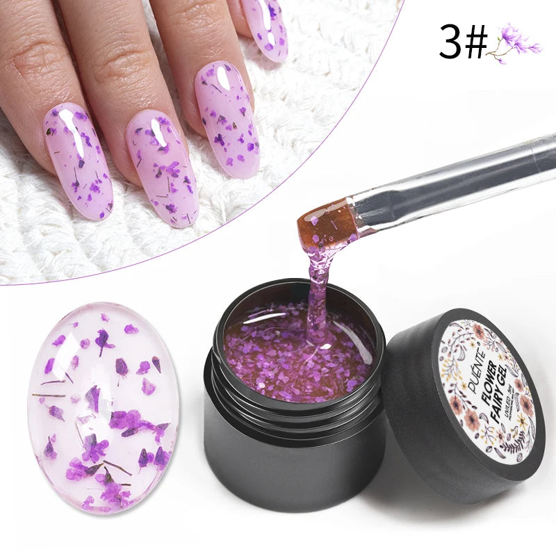 7.5ML Sparkling Reflective Glitter Gel Nail Polish Pink Purple Red Blue Colors Dark Flashing Nail Gel Soak Off UV Nail Varnish