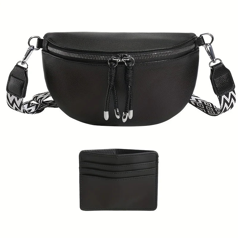 TINYAT Women's Fashion Crossbody Bags Waterproof Bohemian Style Large Capacity Chest Bags Outdoor Party Travel Waist Bags