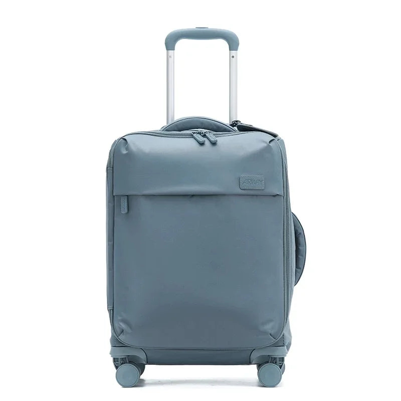 Waterproof Oxford cloth ultra light luggage box with swivel wheels 20/24/26 inches, high aesthetic zipper travel case - Kimlud