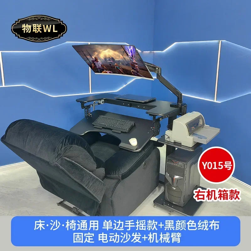 Computer desk bed notebook desktop computer desk bedside table lifting table lazy table cockpit suspension bracket - Kimlud