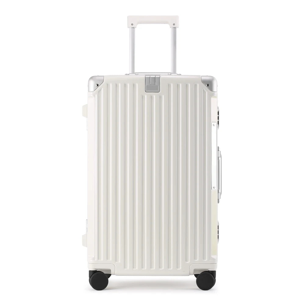 Luxury Suitcase High Quality Upgrade Thicken PC Material Rolling Luggage Aluminum Frame 20/24/26/28/30inch Travel Trolley Bags - Kimlud