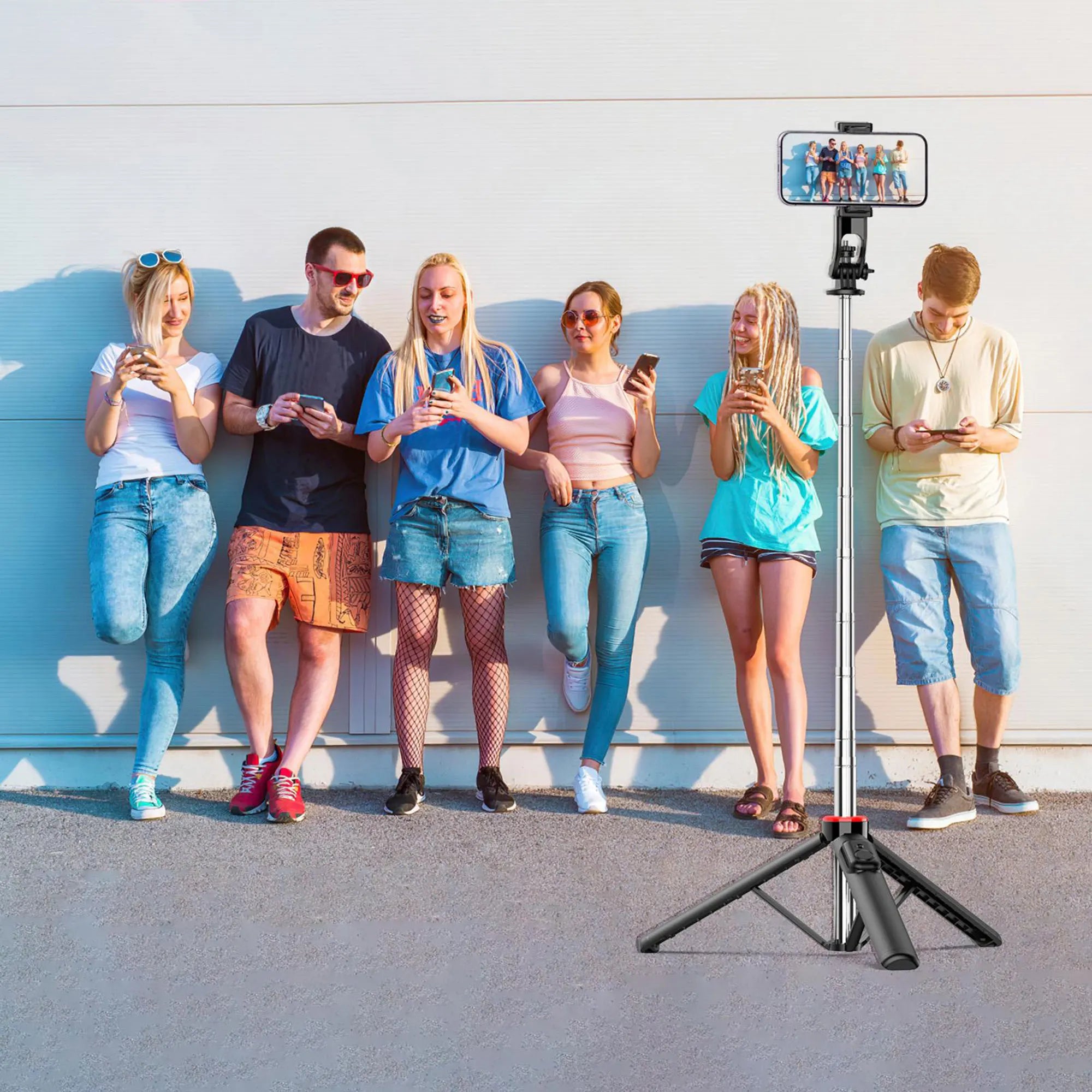 C13C13d Portable Selfie Stick Bluetooth Remote 360 Rotation Tripod Stand with Phone Holder Bracket Monopod for Camera Smartphone