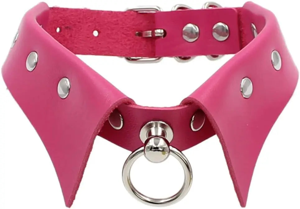 Gothic Leather Choker Necklaces Black Punk Nightclub Jewerly Accessories for Women Girlfriend