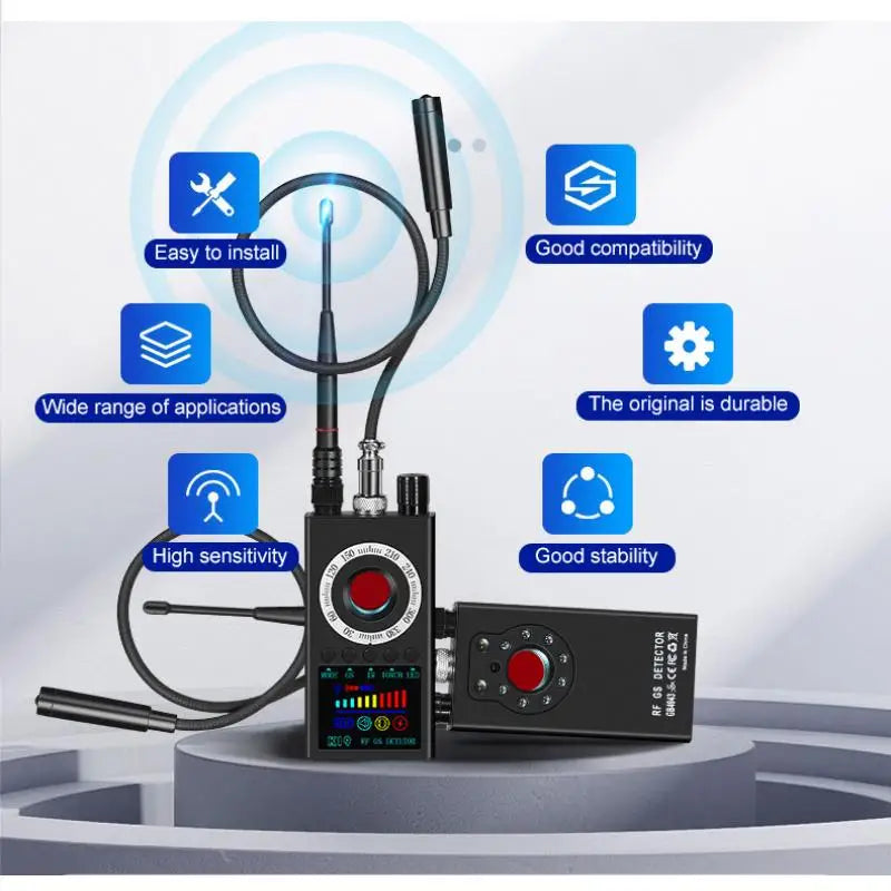 K19 Wireless RF Signal Detector Anti Wiretapping Mini GPS Camera Finder Tracker Hotel Anti Candid Camera Bug Scanner...